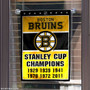 Boston Bruins 6 Time Stanley Cup Champions Garden Flag