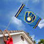 Milwaukee Brewers Retro Glove Banner Flag with Tack Wall Pads