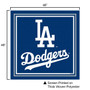 Los Angeles Dodgers Tablecloth Table Overlay Cover