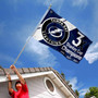 Tampa Bay Lightning 3 Time Stanley Cup NHL 2021 Champions Flag
