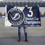 Tampa Bay Lightning 3 Time Stanley Cup NHL 2021 Champions Flag