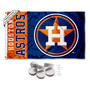 Houston Astros Wordmark Logo Banner Flag with Tack Wall Pads