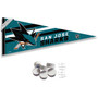 San Jose Sharks Banner Pennant with Tack Wall Pads