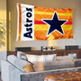 Houston Astros Retro Vintage Banner Flag with Tack Wall Pads