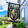 Vegas Golden Knights Banner Flag and 5 Foot Flag Pole for House