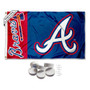 Atlanta Braves Banner Flag with Tack Wall Pads