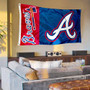 Atlanta Braves Banner Flag with Tack Wall Pads
