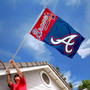 Atlanta Braves Banner Flag with Tack Wall Pads