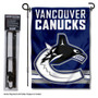 Vancouver Canucks Garden Flag and Flagpole Stand