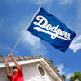 Los Angeles Dodgers Script Banner Flag with Tack Wall Pads