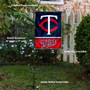 Minnesota Twins Logo Garden Flag and Stand