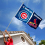 Chicago Cubs vs. St. Louis Cardinals Divided Flag