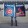 Chicago Cubs vs. St. Louis Cardinals Divided Flag