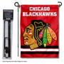 Chicago Blackhawks Garden Flag and Stand