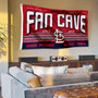 St. Louis Cardinals Fan Cave Flag Large Banner