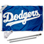Los Angeles Dodgers Script Flag Pole and Bracket Kit