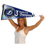 Tampa Bay Lightning 3 Time Stanley Cup Champions Pennant