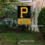 Pittsburgh Pirates Logo Garden Flag and Stand