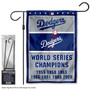 Los Angeles Dodgers 7 Time Champions Garden Flag and Stand Kit