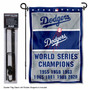 Los Angeles Dodgers 7 Time Champions Garden Flag and Stand