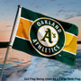 Oakland Athletics 2x3 Feet Flag