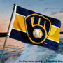 Milwaukee Brewers 2x3 Feet Flag
