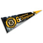 Boston Bruins 6 Time Stanley Cup Champions Pennant