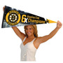 Boston Bruins 6 Time Stanley Cup Champions Pennant