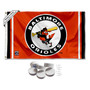 Baltimore Orioles Throwback Retro Vintage Banner Flag with Tack Wall Pads