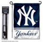New York Yankees Logo Garden Flag and Stand