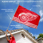 Detroit Red Wings Flag Pole and Bracket Kit