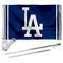 LA Dodgers LA Flag Pole and Bracket Kit