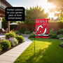 New Jersey Devils Garden Flag and Flagpole Stand