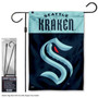 Seattle Kraken Garden Banner and Flagpole Holder Stand