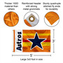 Houston Astros Vintage Rainbow Flag Pole and Bracket Kit