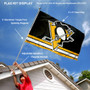 Pittsburgh Penguins Flag Pole and Bracket Kit