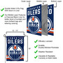 Edmonton Oilers Double Sided Logo Garden Flag