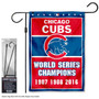 Chicago Baseball 3 Time Champions Garden Flag and Stand