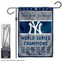 NY Yankees 27 Time Champions Logo Garden Flag and Stand