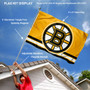 Boston Bruins Gold Flag Pole and Bracket Kit