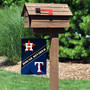 Astros and Rangers House Divided Garden Flag