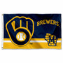 Milwaukee Brewers Logo Insignia 3x5 Large Banner Flag