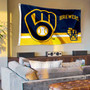 Milwaukee Brewers Logo Insignia 3x5 Large Banner Flag