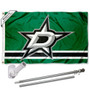 Dallas Stars Flag Pole and Bracket Kit