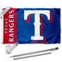 Texas Rangers Flag Pole and Bracket Kit