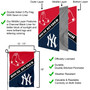 Red Sox and Yankees House Divided Garden Flag