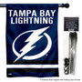 Tampa Bay Lightning Banner Flag and 5 Foot Flag Pole for House