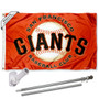 San Francisco Giants Orange Flag Pole and Bracket Kit