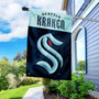 Seattle Kraken Banner Flag and 5 Foot Flag Pole for House