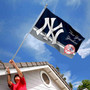 NY Yankees Logo Insignia 3x5 Large Banner Flag
